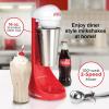 imageNostalgia TwoSpeed Electric CocaCola Limited Edition Milkshake Maker and Drink Mixer Includes 16Ounce Stainless Steel Mixing Cup and Rod RedCoke