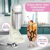 imageNostalgia TwoSpeed Electric CocaCola Limited Edition Milkshake Maker and Drink Mixer Includes 16Ounce Stainless Steel Mixing Cup and Rod RedCream