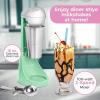imageNostalgia TwoSpeed Electric CocaCola Limited Edition Milkshake Maker and Drink Mixer Includes 16Ounce Stainless Steel Mixing Cup and Rod RedJade