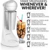imageNostalgia TwoSpeed Electric CocaCola Limited Edition Milkshake Maker and Drink Mixer Includes 16Ounce Stainless Steel Mixing Cup and Rod RedWhite