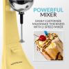 imageNostalgia TwoSpeed Electric CocaCola Limited Edition Milkshake Maker and Drink Mixer Includes 16Ounce Stainless Steel Mixing Cup and Rod RedYellow