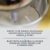 imageNostalgia TwoSpeed Electric CocaCola Limited Edition Milkshake Maker and Drink Mixer Includes 16Ounce Stainless Steel Mixing Cup and Rod RedYellow