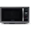 imageFarberware Countertop Microwave 1000 Watts 11 cu ft  Microwave Oven With LED Lighting and Child Lock  Perfect for Apartments and Dorms  Easy Clean Metallic RedBlack Stainless