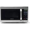 imageFarberware Countertop Microwave 700 Watts 07 Cu Ft  Microwave Oven With LED Lighting and Child Lock  Perfect for Apartments and Dorms  Easy Clean Grey Interior Retro BlackStainless Steel