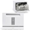 imageFarberware Portable Countertop Dishwasher  7Program System for Home RV and Apartment  Wash Dishes Glass and Baby Products  Hookup Required 197quotD x 217quotW x 172quotH Touch controlWhite