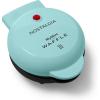 imageNostalgia MyMini Personal Electric Heart Turkey Waffle Maker 5Inch Cooking Surface Waffle Iron for Hash Browns French Toast Grilled Cheese Quesadilla Brownies Cookies RedAqua