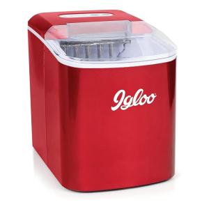 imageCocaCola Automatic Ice Maker Self Cleaning Countertop Size 26 Pounds in 24 Hours 9 Large or Small Ice Cubes in 7 Minutes LED Control Panel Scoop Included Perfect for Water BottlesRed