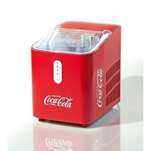 imageCocaCola Automatic Ice Maker Self Cleaning Countertop Size 26 Pounds in 24 Hours 9 Large or Small Ice Cubes in 7 Minutes LED Control Panel Scoop Included Perfect for Water BottlesCoke