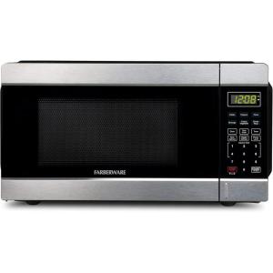 imageFarberware OvertheRange Microwave Oven 17 Cu Ft  1000W  Auto Reheat MultiStage Cooking MeltSoften Feature Child Safety Lock LED Display  Space Efficient ampamp Powerful  BlackStainless Steel