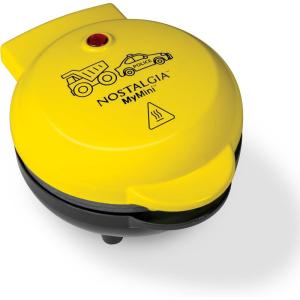 imageNostalgia MyMini Personal Electric Heart Turkey Waffle Maker 5Inch Cooking Surface Waffle Iron for Hash Browns French Toast Grilled Cheese Quesadilla Brownies Cookies RedCars and Trucks
