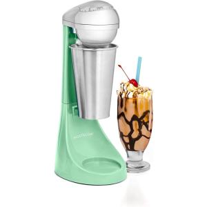 imageNostalgia TwoSpeed Electric CocaCola Limited Edition Milkshake Maker and Drink Mixer Includes 16Ounce Stainless Steel Mixing Cup and Rod RedJade