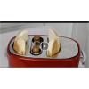 imageNostalgia 2 Slot Hot Dog and Bun Toaster with Mini Tongs Retro Toaster Cooker that Works Chicken Turkey Veggie Links Sausages Brats Metallic RedMetallic Red