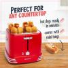 imageNostalgia 2 Slot Hot Dog and Bun Toaster with Mini Tongs Retro Toaster Cooker that Works Chicken Turkey Veggie Links Sausages Brats Metallic RedRed 4 Slot