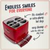 imageNostalgia 2 Slot Hot Dog and Bun Toaster with Mini Tongs Retro Toaster Cooker that Works Chicken Turkey Veggie Links Sausages Brats Metallic RedRed 4 Slot