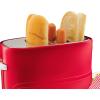 imageNostalgia 2 Slot Hot Dog and Bun Toaster with Mini Tongs Retro Toaster Cooker that Works Chicken Turkey Veggie Links Sausages Brats Metallic RedRed