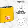imageNostalgia 2 Slot Hot Dog and Bun Toaster with Mini Tongs Retro Toaster Cooker that Works Chicken Turkey Veggie Links Sausages Brats Metallic RedYellow