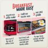 imageNostalgia 3in1 Breakfast Station  Includes Coffee Maker NonStick Griddle and 4Slice Toaster Oven  Versatile Breakfast Maker with Timer  RedRed Breakfast Station