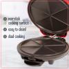 imageNostalgia 6Wedge Electric Quesadilla Maker with Extra Stuffing Latch 8inch RedRed