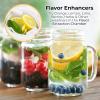 imageNostalgia CLIT3PLSAQ Classic Retro 3Quart Iced Tea ampamp Coffee Brewing System With DoubleInsulated Pitcher Auto ShutOff Perfect For Cold Lattes Lemonade Flavored WaterIncludes Reusable FilterAquaWhite