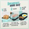 imageNostalgia Classic Retro 3in1 Breakfast Station  Includes Egg and Veggie Steamer NonStick Griddle and Wide 2Slot Toaster  Versatile Breakfast Maker Cooking Station with Toasting Control