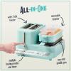 imageNostalgia Classic Retro 3in1 Breakfast Station  Includes Egg and Veggie Steamer NonStick Griddle and Wide 2Slot Toaster  Versatile Breakfast Maker Cooking Station with Toasting Control