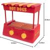imageNostalgia Countertop Hot Dog Roller and Warmer 8 Regular Sized 4 Foot Long Hot Dogs and 6 Bun Capacity Stainless Steel Perfect For Breakfast Sausages Brats Taquitos Egg RollsHot Dog Roller