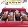 imageNostalgia Countertop Hot Dog Roller and Warmer 8 Regular Sized 4 Foot Long Hot Dogs and 6 Bun Capacity Stainless Steel Perfect For Breakfast Sausages Brats Taquitos Egg RollsHot Dog Roller