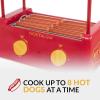 imageNostalgia Countertop Hot Dog Roller and Warmer 8 Regular Sized 4 Foot Long Hot Dogs and 6 Bun Capacity Stainless Steel Perfect For Breakfast Sausages Brats Taquitos Egg RollsHot Dog Roller