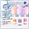 imageNostalgia FSCC8 Cotton Candy Kit Pink Vanilla Blue Raspberry Strawberry Flossing Sugars Includes 10 Reusable Cones and Twist TiesPerfect for Birthdays Holidays and Parties 7 oz each MultiCotton Candy Flossing Sugar