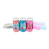 imageNostalgia FSCC8 Cotton Candy Kit Pink Vanilla Blue Raspberry Strawberry Flossing Sugars Includes 10 Reusable Cones and Twist TiesPerfect for Birthdays Holidays and Parties 7 oz each MultiKoolAid Cotton Candy Kit