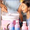 imageNostalgia FSCC8 Cotton Candy Kit Pink Vanilla Blue Raspberry Strawberry Flossing Sugars Includes 10 Reusable Cones and Twist TiesPerfect for Birthdays Holidays and Parties 7 oz each MultiGrape  Pink Bubble Gum  Orange
