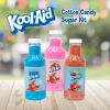 imageNostalgia FSCC8 Cotton Candy Kit Pink Vanilla Blue Raspberry Strawberry Flossing Sugars Includes 10 Reusable Cones and Twist TiesPerfect for Birthdays Holidays and Parties 7 oz each MultiBlue Raspberry  Strawberry  Tropical Punch