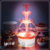 imageNostalgia LPF230 3Tier Lighted Party Fountain Holds 15 Gallons LED Lighted Base Includes 8 Reusable CupsLighted Party Fountain White
