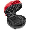 imageNostalgia MyMini Personal Electric Santa Waffle Maker Holiday Themed 5Inch Cooking Surface Hash browns French Toast Grilled Cheese Quesadilla Brownies Cookies Red