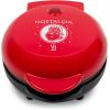 imageNostalgia MyMini Personal Electric Santa Waffle Maker Holiday Themed 5Inch Cooking Surface Hash browns French Toast Grilled Cheese Quesadilla Brownies Cookies Red