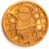 imageNostalgia MyMini Personal Electric Santa Waffle Maker Holiday Themed 5Inch Cooking Surface Hash browns French Toast Grilled Cheese Quesadilla Brownies Cookies Red
