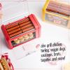 imageNostalgia Oscar Mayer Extra Large Countertop 8 Hot Dog Roller and Bun Toaster Oven  Stainless Steel Rollers and Nonstick Warming Racks  Adjustable TimerHot Dog Roller Red