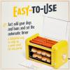 imageNostalgia Oscar Mayer Extra Large Countertop 8 Hot Dog Roller and Bun Toaster Oven  Stainless Steel Rollers and Nonstick Warming Racks  Adjustable TimerHot Dog Roller Yellow