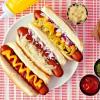 imageNostalgia Oscar Mayer Extra Large Countertop 8 Hot Dog Roller and Bun Toaster Oven  Stainless Steel Rollers and Nonstick Warming Racks  Adjustable TimerHot Dog Roller Red