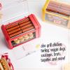 imageNostalgia Oscar Mayer Extra Large Countertop 8 Hot Dog Roller and Bun Toaster Oven  Stainless Steel Rollers and Nonstick Warming Racks  Adjustable TimerHot Dog Roller Yellow