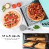 imageNostalgia Oven Toast AirFry Broil Functions Large Capacity Fits Slices of Bread Two 12 in PizzasIncludes Baking Pan and Frying Basket 21 Qt AquaAqua