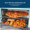 imageNostalgia Oven Toast AirFry Broil Functions Large Capacity Fits Slices of Bread Two 12 in PizzasIncludes Baking Pan and Frying Basket 21 Qt AquaAqua