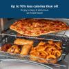 imageNostalgia Oven Toast AirFry Broil Functions Large Capacity Fits Slices of Bread Two 12 in PizzasIncludes Baking Pan and Frying Basket 21 Qt AquaToaster Oven Red