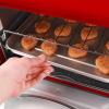 imageNostalgia Oven Toast AirFry Broil Functions Large Capacity Fits Slices of Bread Two 12 in PizzasIncludes Baking Pan and Frying Basket 21 Qt AquaToaster Oven Red