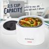imageNostalgia Portable 20Ounce Electric Heated Lunch Box  Travel Size 25 Cup Capacity for Soup Chili and Leftovers  Leak Proof Silicone Sealed Lid Foldable Carry Handle Detachable Cord  BlackWhite