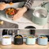 imageNostalgia Portable 20Ounce Electric Heated Lunch Box  Travel Size 25 Cup Capacity for Soup Chili and Leftovers  Leak Proof Silicone Sealed Lid Foldable Carry Handle Detachable Cord  BlackSage