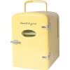 imageNostalgia RF6RRAQ Retro 6Can Personal Cooling and Heating Mini Refrigerator with Carry Handle for Home Office Car Boat or Dorm RoomIncludes ACDC Power Cords1 cubic feet AquaYellow