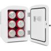 imageNostalgia RF6RRAQ Retro 6Can Personal Cooling and Heating Mini Refrigerator with Carry Handle for Home Office Car Boat or Dorm RoomIncludes ACDC Power Cords1 cubic feet AquaWhite