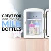 imageNostalgia RF6RRAQ Retro 6Can Personal Cooling and Heating Mini Refrigerator with Carry Handle for Home Office Car Boat or Dorm RoomIncludes ACDC Power Cords1 cubic feet AquaBlack Original