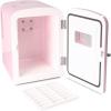 imageNostalgia RF6RRAQ Retro 6Can Personal Cooling and Heating Mini Refrigerator with Carry Handle for Home Office Car Boat or Dorm RoomIncludes ACDC Power Cords1 cubic feet AquaPink